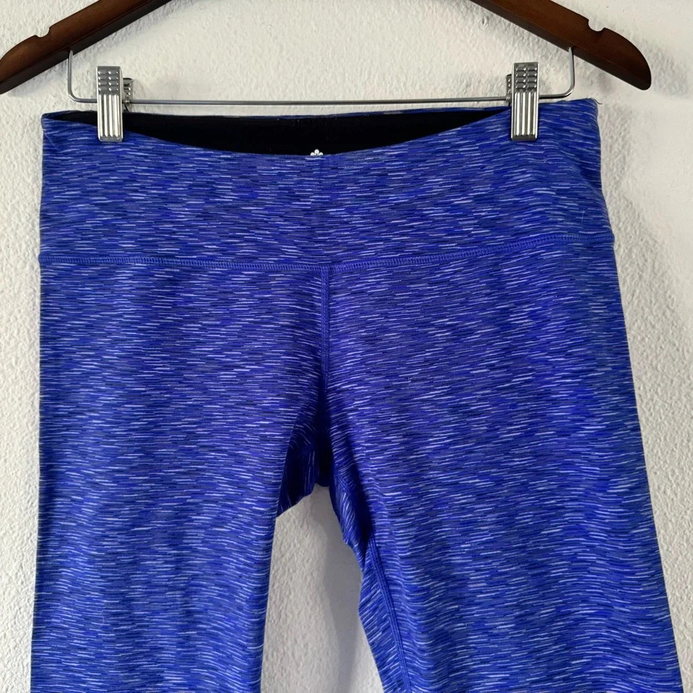 Tuff Athletics Blue Purple Space Dye Sporty High-Waisted Leggings Medium Casual - Picture 4 of 13
